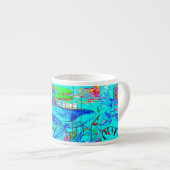 ハンバッククジラエスプレッソマグ エスプレッソカップ (正面右)