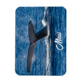 ハンバッククジラ写真オンマウイ マグネット (縦)