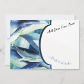 ハンバッククジラ招待状 招待状 (裏面)