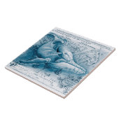 ハンバックスブルーヴィンテージマップ タイル (側面)