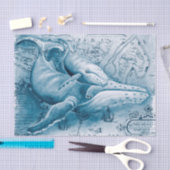 ハンバックスブルーヴィンテージマップ 薄葉紙 (クラフト)