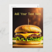 ハンバパーソナライズされたグ – はがき シーズンポストカード (正面/裏面)