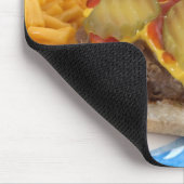 ハンバーガーおよび側面 マウスパッド (コーナー)