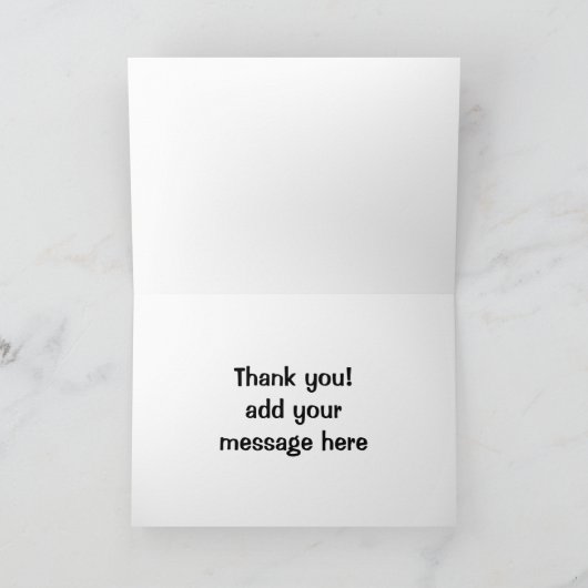 ハンバーガーおよび揚げ物のファースト・フードのパンのがらくたは熱い揚げました サンキューカード (内部)