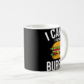ハンバーガーかわいいハンバーガーおもしろいのジョークの男性Wom コーヒーマグカップ (正面右)
