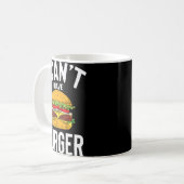 ハンバーガーかわいいハンバーガーおもしろいのジョークの男性Wom コーヒーマグカップ (正面左)