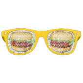 ハンバーガーが見える レトロサングラス (正面)