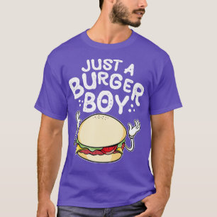 ハンバーガーだけの男の子ハンバーガー女性とチーズバーガー Tシャツ