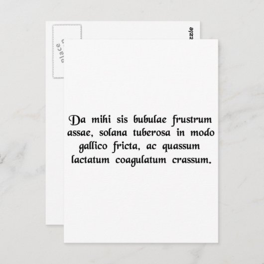 ハンバーガーと、フレンチフライと、濃いのが欲しいんだけど ポストカード (正面/裏面)