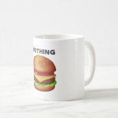 ハンバーガーなし コーヒーマグカップ (正面右)