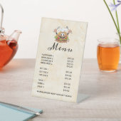 ハンバーガーのイラスト 台座サイン (インサイチュ)