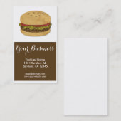 ハンバーガーのカスタマイズ可能な名刺 名刺 (正面/裏面)