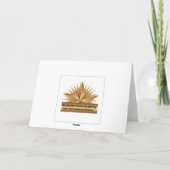 ハンバーガーのグリーティングカード カード (裏面)