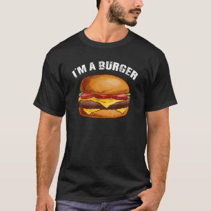 ハンバーガーのチーズバーガーのハンバーガーのファストフードスナックバー Tシャツ