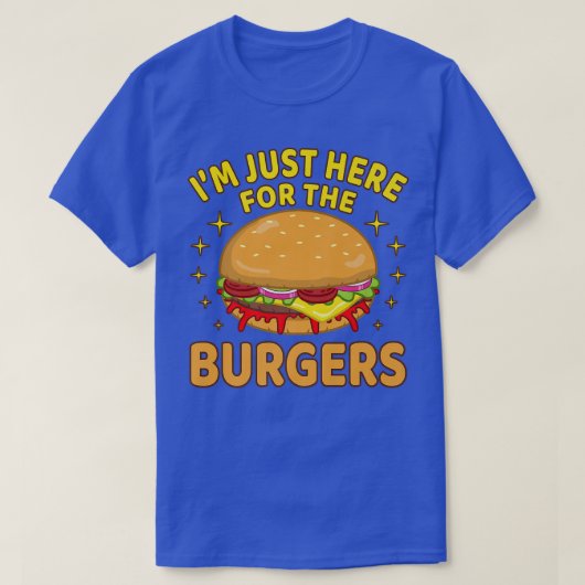 ハンバーガーのチーズバーガーのハンブルクに来たばかりだ Tシャツ (デザイン正面)