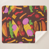 ハンバーガーのチーズバーガー シェルパブランケット (正面(横))