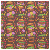 ハンバーガーのチーズバーガー ファブリック (見本)