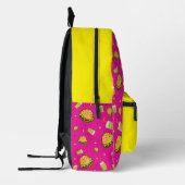 ハンバーガーのパターン プリントバックパック (左)