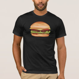 ハンバーガーのファストフードイラスト Tシャツ