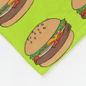ハンバーガーのフリースブランケット フリースブランケット (角)