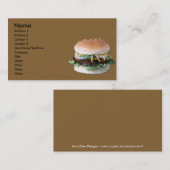 ハンバーガーの名刺 名刺 (正面/裏面)