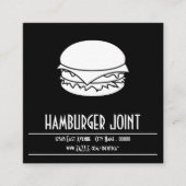 ハンバーガーの四角い切手カード ロイヤリティカード (正面)