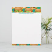 ハンバーガーの壁紙、ハンバーガーの壁紙、あなたの名前、… レターヘッド (スタンド正面)