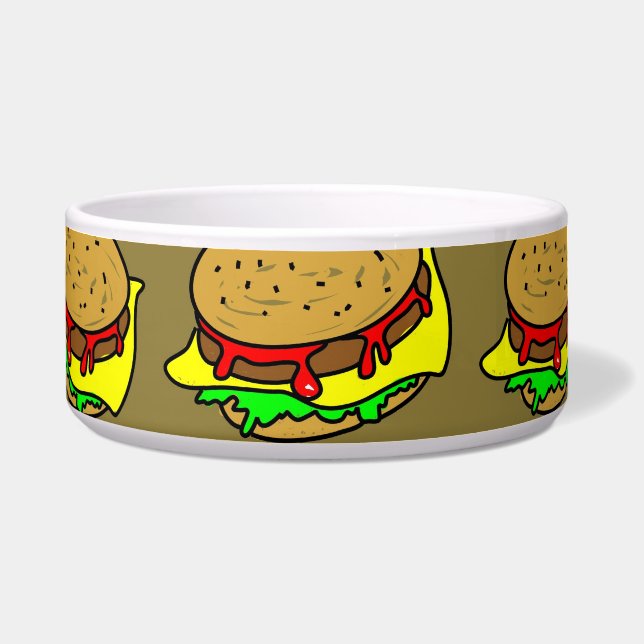 ハンバーガーの壁紙 ボウル (正面)