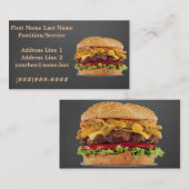 ハンバーガーの店 名刺 (正面/裏面)