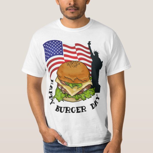 ハンバーガーの日Tシャツ Tシャツ (正面)