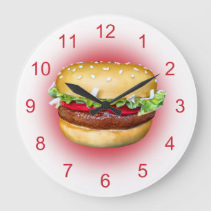 ハンバーガーの時間 ラージ壁時計