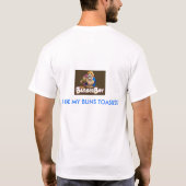 ハンバーガーの男の子のターキートロット Tシャツ (裏面)