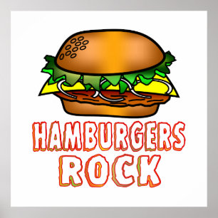 ハンバーガーの石 ポスター