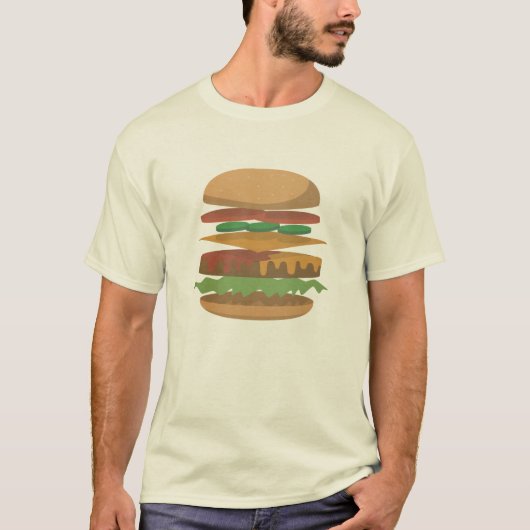 ハンバーガーの解剖学 Tシャツ (正面)