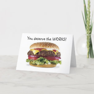 ハンバーガーの言う通りだ。誕生日 カード