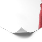 ハンバーガーの頭の白 ポスター (角)