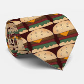 ハンバーガーの食糧タイ ネクタイ (ロール)
