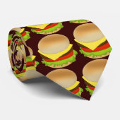 ハンバーガーの食糧タイ ネクタイ (ロール)