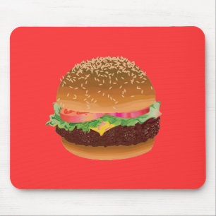 ハンバーガーのmousepad マウスパッド