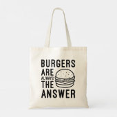 ハンバーガーはいつも答えだ トートバッグ (裏面)