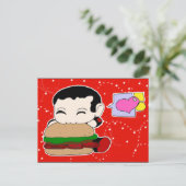 ハンバーガーはがき ポストカード (スタンド正面)