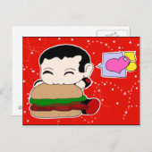 ハンバーガーはがき ポストカード (正面/裏面)