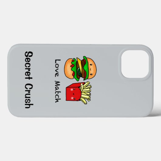 ハンバーガーやフライドポテトのように一緒に行パーソナライズされたく Case-Mate iPhoneケース (裏面 (横))