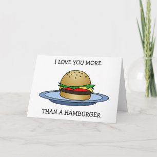 ハンバーガーよりも愛してる「おめでとう、結婚記念日」 カード