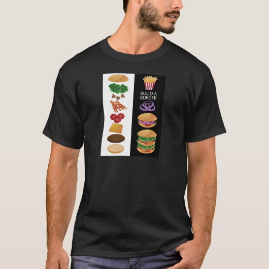 ハンバーガーを造って下さい Tシャツ (正面)