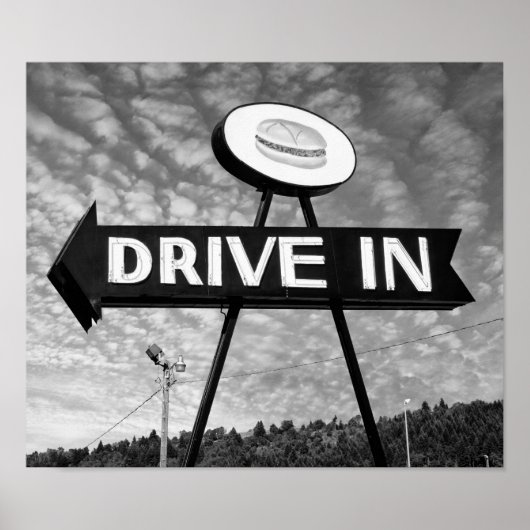 ハンバーガーを運転する ポスター (正面)