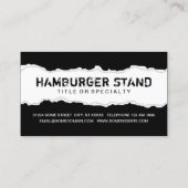 ハンバーガーを1個無料で入手する ロイヤリティカード (裏面)