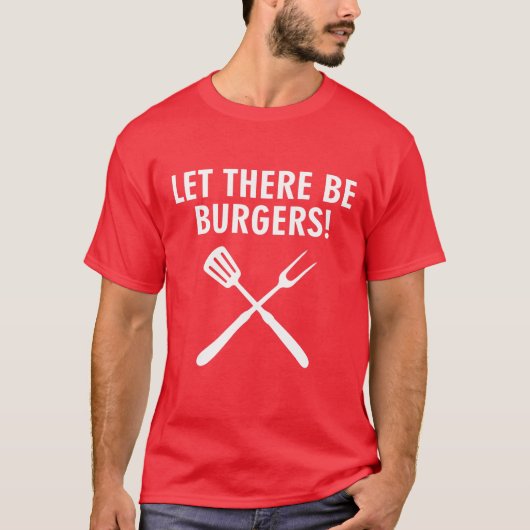ハンバーガーを!フォーク Tシャツ (正面)