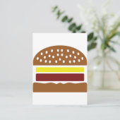ハンバーガーアイコン ポストカード (スタンド正面)