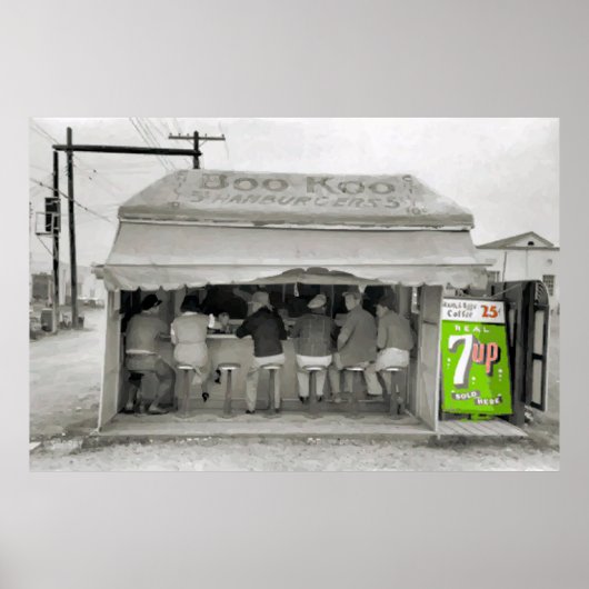 ハンバーガースタンドアート、追加文字 ポスター (正面)